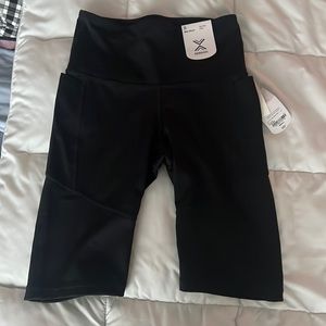 Xeraion black bike shorts, size small